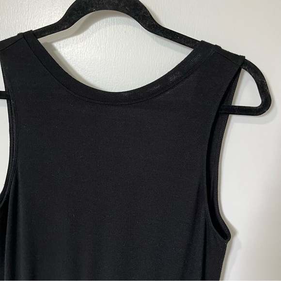 Aritzia Wilfred Izabel Scoop Back Sleeveless Knit Romper Black size XSmall - Picture 6 of 15